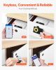 VEVOR Electronic Cabinet Lock, 4-in-1, Smart Cabinet Lock with 3*AAA Accumulator, Easy-to-install Hidden Cabinet Lock with APP Smart Management