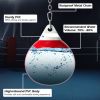 Home Gym 18 Inch Water Punching Bag with Adjustable Metal Chain - Red - Exercise & Fitness