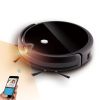 iMass Robot Vacuum Cleaner & Mop w/Surveillance Camera Wi-Fi App - Black