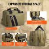 VEVOR Range Bag for 2 Pistols Tactical Gun Bag 2 Built-in Pistol Bags Brown, Range Bag for Handguns Gun Case Bag with Lockable Zipper for Shooting Ran