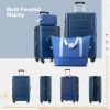 2 Piece Luggage Set with Bags Expanable Spinner Wheels ABS Lightweight Suitcase with TSA Lock 20inch+24inch - as Pic