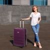 Luggage Sets ABS+PC Hardshell 4pcs Luggage Hardside Lightweight Durable Suitcase sets Spinner Wheels Suitcase with TSA Lock (12/20/24/28),Purple - as