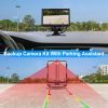 7In Screen Backup Camera System Vehicle Rear View Monitor Kit IP67 Waterproof Car Parking Reverse System with Night Vision for Car Trunk Van SUV - Wit