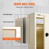 VEVOR Through The Wall Drop Box, Heavy Duty Steel Through the Wall Mailbox with 2.8-7.9" 13" Combination Lock, 12.5x6.3x16.9" Mail Drop Box, Beig