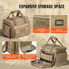VEVOR Range Bag for 4 Pistols Tactical Gun Range Bag Single Shoulder Strip Brown - Brown - 37 x 26 x 23 cm