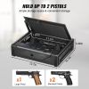 VEVOR Gun Safe for Pistols, Biometric Gun Safe with Three Quick Access Ways of Fingerprints, Passwords and Keys, Handgun Safe for 2 Pistols for H