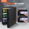 VEVOR 48-Key Cabinet, Key Safe with Combination & Key Lock, Digital Security Storage Box Steel Key Organizer with Adjustable Racks