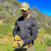 Military-Style Tactical Patch Hat with Adjustable Strap | Breathable and Unisex - Light Camo