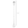77" Solar Lamp Post Light, Waterproof Aluminum Outdoor Vintage Street Lamp, Motion Activated Sensor PIR, Adjustable Brightness, for Garden, Lawn, Path