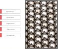 Xemussa-50 pcs 0.68Cal colored ball, 0.68 caliber solid aluminum colored slingshot, self-defense ball suitable for T4E TR50 HDR50 - 50pcs
