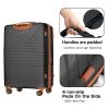Hardshell Luggage Sets 3 Piece double spinner 8 wheels Suitcase with TSA Lock Lightweight 20''24''28'' - as Pic