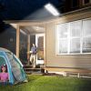Solar Powered Wall Light 504 LED Beads PIR Motion Sensor Lamp Outdoor IP65 Waterproof with Remote Control for Garage Front Door Garden Pathway - 252W