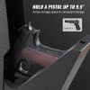 VEVOR Mounted Gun Safe for Pistols, Biometric Gun Safe with Three Quick Access Ways of Fingerprints, Passwords and Keys, Handgun Safe for 1 Pistol for