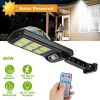 Outdoor Solar Flood Lights Sensor Light for Street Front Door Deck - Black B - Flood Lights