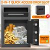 Digital Depository Safe Made of Carbon Steel Electronic Code Lock Depository Safe with Deposit Slot Depository Box for Home Hotel Restaurant and