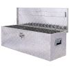 48inch Aluminum tool box,heavy duty truck bed tool box,outdoor trailer pickup storage tool box,RV storage organizer,underbody box w/lock keys,silver 4