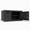 Steel Security Safe and Lock Box with Electronic Keypad - Secure Cash, Jewelry, ID Documents, Black,1.16 Cubic Feet - as Pic