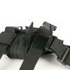 Hidden multifunctional waist military camouflage straps hanging gun leg bag outdoor sports leg bag quick-draw tactical holster - black
