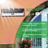 Solar Lights 118 LEDs Solar Wall Light Outdoor Motion Sensor Lamp IP65 Waterproof - Black