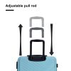 3 Piece Luggage Sets ABS Lightweight Suitcase with Two Hooks, Spinner Wheels, TSA Lock, (20/24/28) Green - as Pic