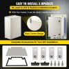 VEVOR NEMA Steel Enclosure, 24 x 16 x 9'' NEMA 4X Fiberglass Electrical Box, IP66 Waterproof & Dustproof, Outdoor/Indoor Electrical Junction Box