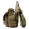 Camouflage shoulder saddlebags crossbody riding photography camera bag outdoor tactical fanny pack crossbody bag - desert color