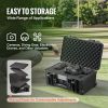 VEVOR 1.58 Cu.ft Weatherproof Hard Case with Retractable Pull Handles & Wheels - Default