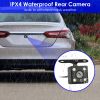 WiFi FHD 1080P Car Dash Cam 3 Channels Front Rear Inside Dash Camera with Loop Recording Reversing Visual 170Â° Wide Angle 64G Card Included - with 64