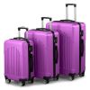 Luggage Set of 3, ABS+PC Hardside Suitcase Sets with TSA Lock 4 Spinner Wheels, Lightweight Trolley Travel Case for Carry On Check-in Business Trip, 2