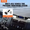 VEVOR RV Tire Pressure Monitoring System Real Time Solar Trailer TPMS 6 Sensors - 6 Wheels