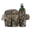 Camouflage Fishing Multifunctional, Lua Water Bottle Bag, Worker Waist Pack, Sports Outdoor Tactical Men's Waist Packs - black