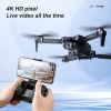 4DRC V22 RC Drone 4K HD Camera Selfie WiFi FPV Portable Quadcopter RC Drone Toy - BLACK