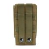 Vertical military fan leisure fashion cell phone waist pack outdoor tactical waterproof sports cell phone bag men's waist bag - yellow-brown
