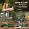 Tactical Gun Range Bag with Single Shoulder for 4 Pistols  - Green - Storage Bag