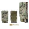 Vertical military fan leisure fashion cell phone waist pack outdoor tactical waterproof sports cell phone bag men's waist bag - yellow-brown