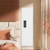 53" Fingerprint Touch Panel In-Wall Safe,Hidden Wall Gun Safe for Rifles with Adjustable Shelves,Assembled Storage Multifunctional Wall Safe for Firea