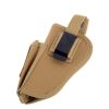Universal Left/Right Waist Concealed Shape Multifunctional Waist Mounted Pistol Holster Outdoor Quick Draw Tactical Holster - Brown color