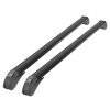2PCS Universal 110cm/43-inch Car Roof Rack Cross Bar w/ Anti-Theft Lock Adjustable Window Frame 2 Versions Random Delivery - Black
