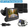 FHD 1080P Touch Screen Car DVR Dash Camera 4In 3 Lens Vehicle Driving Recorder Seamless Loop Recording - Black_10m
