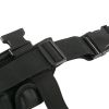 Hidden multifunctional waist military camouflage straps hanging gun leg bag outdoor sports leg bag quick-draw tactical holster - black