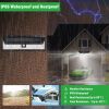 Solar Lights 118 LEDs Solar Wall Light Outdoor Motion Sensor Lamp IP65 Waterproof - Black