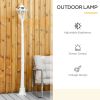 Outsunny 76.5" Solar Lamp Post Lights Outdoor, Vintage Streetlight, All Weather Protection, Auto Sensor Control, Adjustable Brightness, with Clear - d