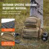 VEVOR Tactical Range Backpack for 6 Pistols Gun Backpack Brown,Range Bag for Handguns Gun Case Bag with Lockable Zipper for Shooting Range Outdoor Hun