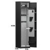 3-4 Gun Safe for Rifles and Pistols,Quick Access Password Gun Safe,High Security Metal Rifle Safe Locker with Removable Shelf and 2 Adjustable Gun Slo