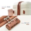 Premium ABS Travel Luggage Set , 3-Piece TSA Lock Suitcase Ensemble with 20, 24, and 28 Inch Sizes with 360Â° Spinner Wheels, White - as Pic