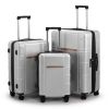 Luggage Expandable Suitcase PC+ABS 3 Piece Set with TSA Lock Spinner - as picture