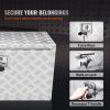 VEVOR Underbody Truck Box, 30"Ã—14"Ã—16" Pickup Storage Box, Heavy Duty Aluminum Diamond Plate Tool Box with Lock and Keys, Waterproof Trailer Storage