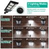 Solar Powered Wall Light 252 LED Beads PIR Motion Sensor Lamp Outdoor IP65 Waterproof with Remote Control for Garage Front Door Garden Pathway - 126W