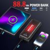 DBPOWER Jump Starter 4000A Peak 88.8Wh Portable Car Jump Starter (Up to ALL Gas/10L Diesel Engine) 12V Auto Battery Booster Pack with Smart Clamp Cabl