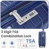 Luggage Sets 4 Piece(14/20/24/28), Expandable Lightweight Suitcase with 4 Double 360 Degrees Mute Spinner Wheels PP Materials Durable TSA Lock Travel